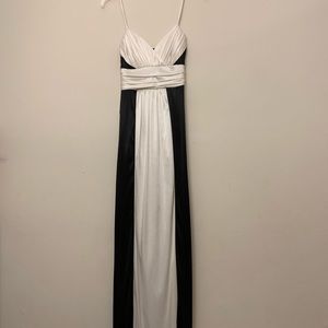 City Triangles long black and white dress.